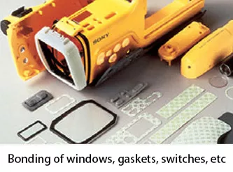 Bonding of windows, gaskets, switches, etc.